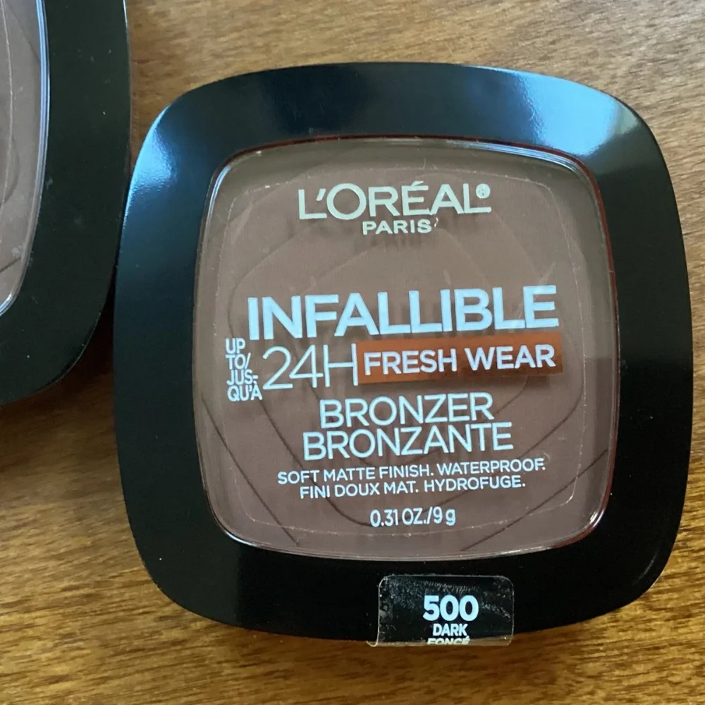 L'Oréal Paris Infallible 24H Fresh Wear Bronzers bundle Shade is 500 Dark NEW
